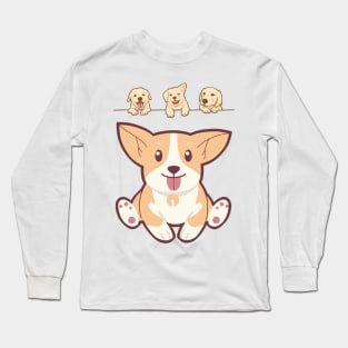 Corgi puppy Long Sleeve T-Shirt